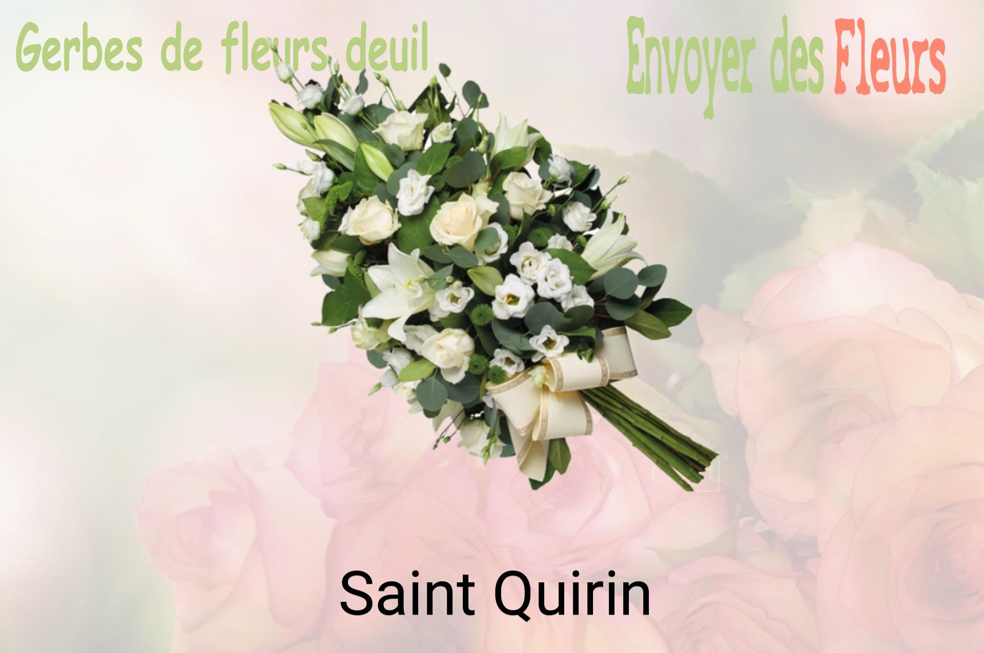 Gerbe de fleurs de deuil livrée à Saint-Quirin